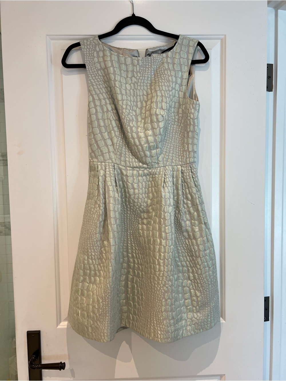 Ted Baker Pale Mint Textured Mini Dress